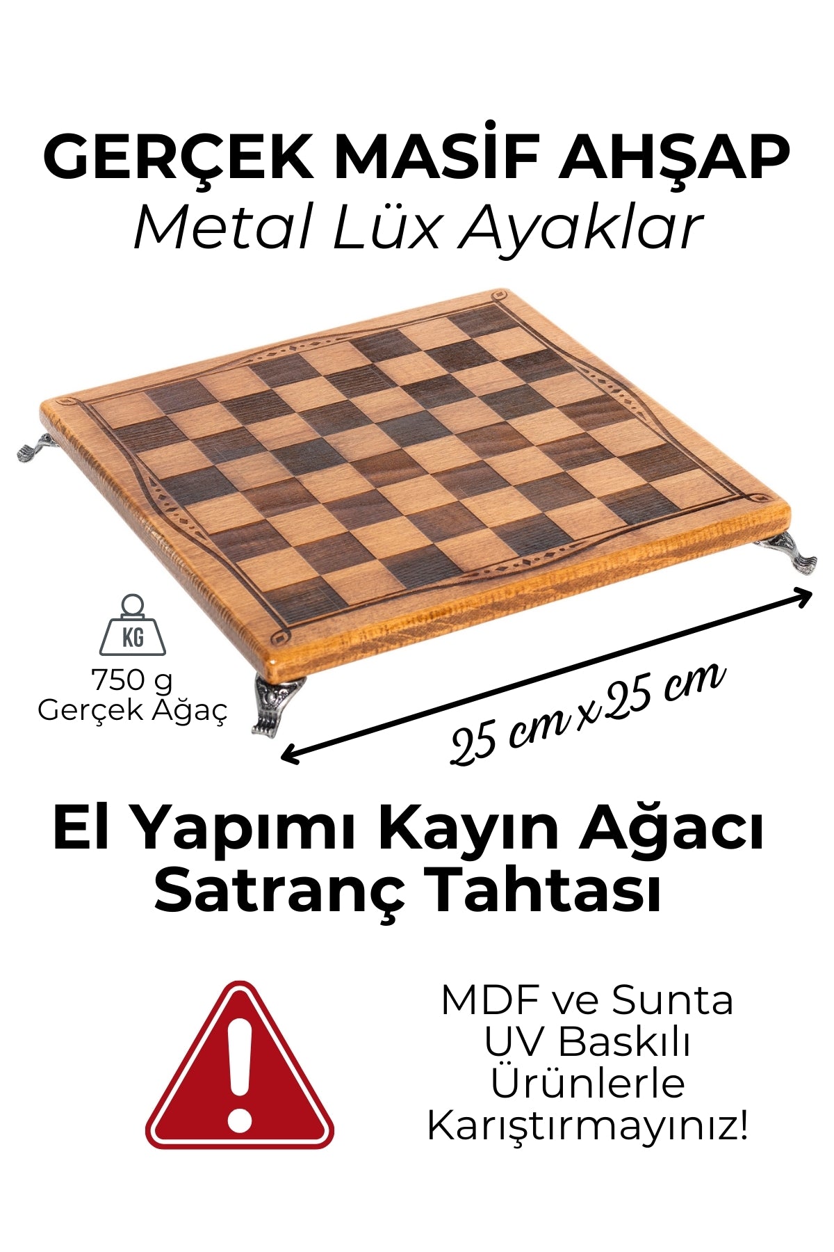 MC40 Antik Mısır Figürlü Metal Satranç Takımı - Lüks Hediyelik Satranç Takımı - 25x25cm Orta Boy
